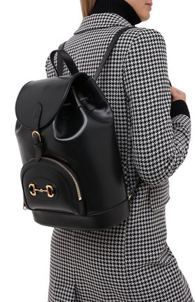 Женский рюкзак horsebit 1955 GUCCI черного цвета по цене 162500 руб., арт. 620849/0YK0G | Фото 2 Женский рюкзак horsebit 1955 GUCCI черного цвета, арт. 620849/0YK0G | Фото 2