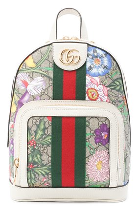 Женский рюкзак ophidia gg flora small GUCCI белого цвета по цене 112000 руб., арт. 547965/HV8DC | Фото 1 Женский рюкзак ophidia gg flora small GUCCI белого цвета, арт. 547965/HV8DC | Фото 1