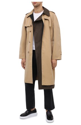 Мужские кожаные кеды ALEXANDER MCQUEEN черного цвета по цене 39600 руб., арт. 625195/WHYF1 | Фото 2 Мужские кожаные кеды ALEXANDER MCQUEEN черного цвета, арт. 625195/WHYF1 | Фото 2