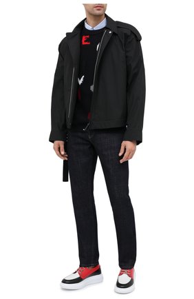 Мужские кожаные кеды ALEXANDER MCQUEEN разноцветного цвета по цене 39600 руб., арт. 625195/WHYF2 | Фото 2 Мужские кожаные кеды ALEXANDER MCQUEEN разноцветного цвета, арт. 625195/WHYF2 | Фото 2