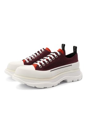 Мужские замшевые кроссовки ALEXANDER MCQUEEN бордового цвета по цене 43100 руб., арт. 627225/WHBGN | Фото 1 Мужские замшевые кроссовки ALEXANDER MCQUEEN бордового цвета, арт. 627225/WHBGN | Фото 1