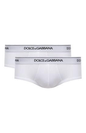 Мужские комплект из двух хлопковых хипсов DOLCE & GABBANA белого цвета по цене 3800 руб., арт. M9C05J/FUGIW | Фото 1 Мужские комплект из двух хлопковых хипсов DOLCE & GABBANA белого цвета, арт. M9C05J/FUGIW | Фото 1