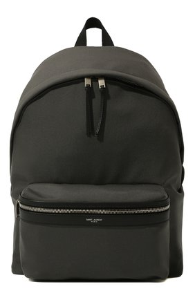 Мужской текстильный рюкзак city SAINT LAURENT серого цвета, арт. 534967/GIV3F | Фото 1 (Материал: Текстиль; Размер: large; Стили: Классический)