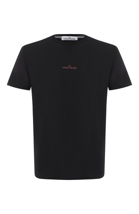 Мужская хлопковая футболка STONE ISLAND черного цвета по цене 12150 руб., арт. 73152NS81 | Фото 1 Мужская хлопковая футболка STONE ISLAND черного цвета, арт. 73152NS81 | Фото 1