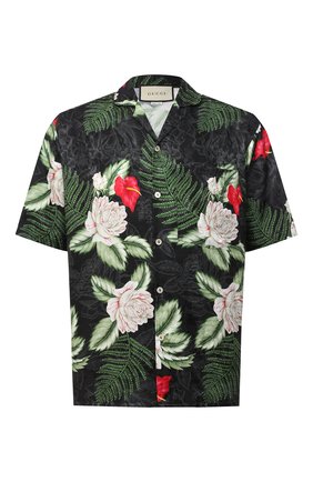 Мужская рубашка из вискозы и шелка GUCCI разноцветного цвета по цене 64000 руб., арт. 624524/ZAEMQ | Фото 1 Мужская рубашка из вискозы и шелка GUCCI разноцветного цвета, арт. 624524/ZAEMQ | Фото 1