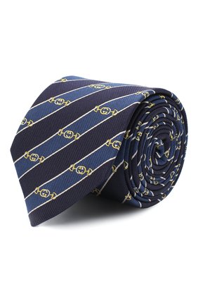 Мужской шелковый галстук GUCCI синего цвета по цене 15600 руб., арт. 624077/4E002 | Фото 1 Мужской шелковый галстук GUCCI синего цвета, арт. 624077/4E002 | Фото 1