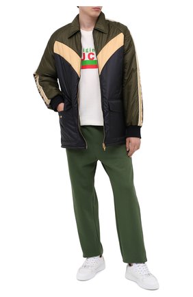 Мужская хлопковая футболка GUCCI белого цвета по цене 29950 руб., арт. 616036/XJC0Q | Фото 2 Мужская хлопковая футболка GUCCI белого цвета, арт. 616036/XJC0Q | Фото 2