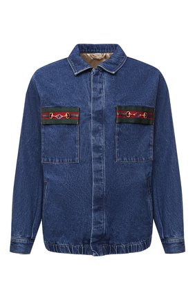 Мужская джинсовая куртка GUCCI синего цвета по цене 153000 руб., арт. 611771/XDBB9 | Фото 1 Мужская джинсовая куртка GUCCI синего цвета, арт. 611771/XDBB9 | Фото 1