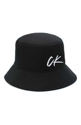 Мужская хлопковая панама CALVIN KLEIN черного цвета по цене 3995 руб., арт. KU0KU00059 | Фото 1 Мужская хлопковая панама CALVIN KLEIN черного цвета, арт. KU0KU00059 | Фото 1