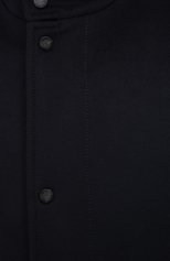 Мужской шерстяное пальто BOSS темно-синего цвета, арт. 50438924 | Фото 5 (Материал внешний: Шерсть; Рукава: Длинные; Мужское Кросс-КТ: Верхняя одежда, пальто-верхняя одежда; Длина (верхняя одежда): Короткие; Стили: Кэжуэл)