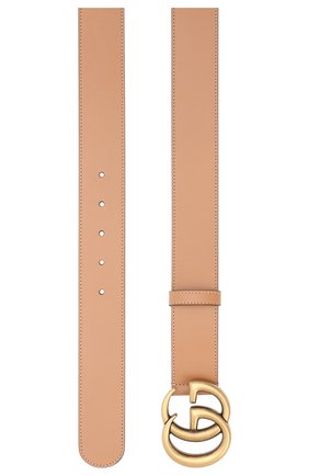 Женский кожаный ремень GUCCI темно-бежевого цвета по цене 38200 руб., арт. 400593/AP00T | Фото 2 Женский кожаный ремень GUCCI темно-бежевого цвета, арт. 400593/AP00T | Фото 2 (Материал: Кожа)