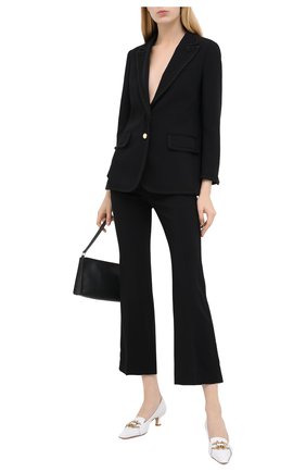 Женский жакет из вискозы GUCCI черного цвета по цене 156000 руб., арт. 610946/ZKR01 | Фото 2 Женский жакет из вискозы GUCCI черного цвета, арт. 610946/ZKR01 | Фото 2