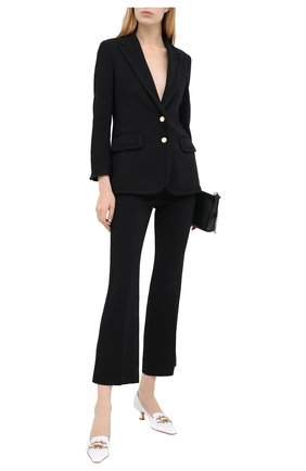 Женские брюки GUCCI черного цвета по цене 65900 руб., арт. 610947/ZKR01 | Фото 2 Женские брюки GUCCI черного цвета, арт. 610947/ZKR01 | Фото 2