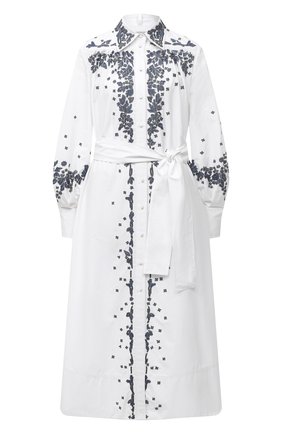 Женское хлопковое платье VALENTINO белого цвета по цене 398500 руб., арт. UB3VASI55DN | Фото 1 Женское хлопковое платье VALENTINO белого цвета, арт. UB3VASI55DN | Фото 1
