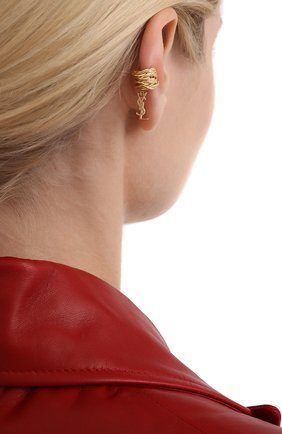 Женские серьга-кафф SAINT LAURENT золотого цвета по цене 19100 руб., арт. 558200/Y1500 | Фото 2 Женские серьга-кафф SAINT LAURENT золотого цвета, арт. 558200/Y1500 | Фото 2