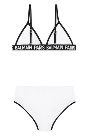 Детского раздельный купальник BALMAIN белого цвета по цене 14250 руб., арт. 6N0129/NX360/4-10 | Фото 2 Детского раздельный купальник BALMAIN белого цвета, арт. 6N0129/NX360/4-10 | Фото 2
