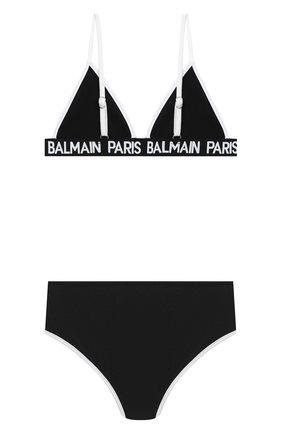 Детского раздельный купальник BALMAIN черного цвета по цене 14250 руб., арт. 6N0129/NX360/4-10 | Фото 2 Детского раздельный купальник BALMAIN черного цвета, арт. 6N0129/NX360/4-10 | Фото 2