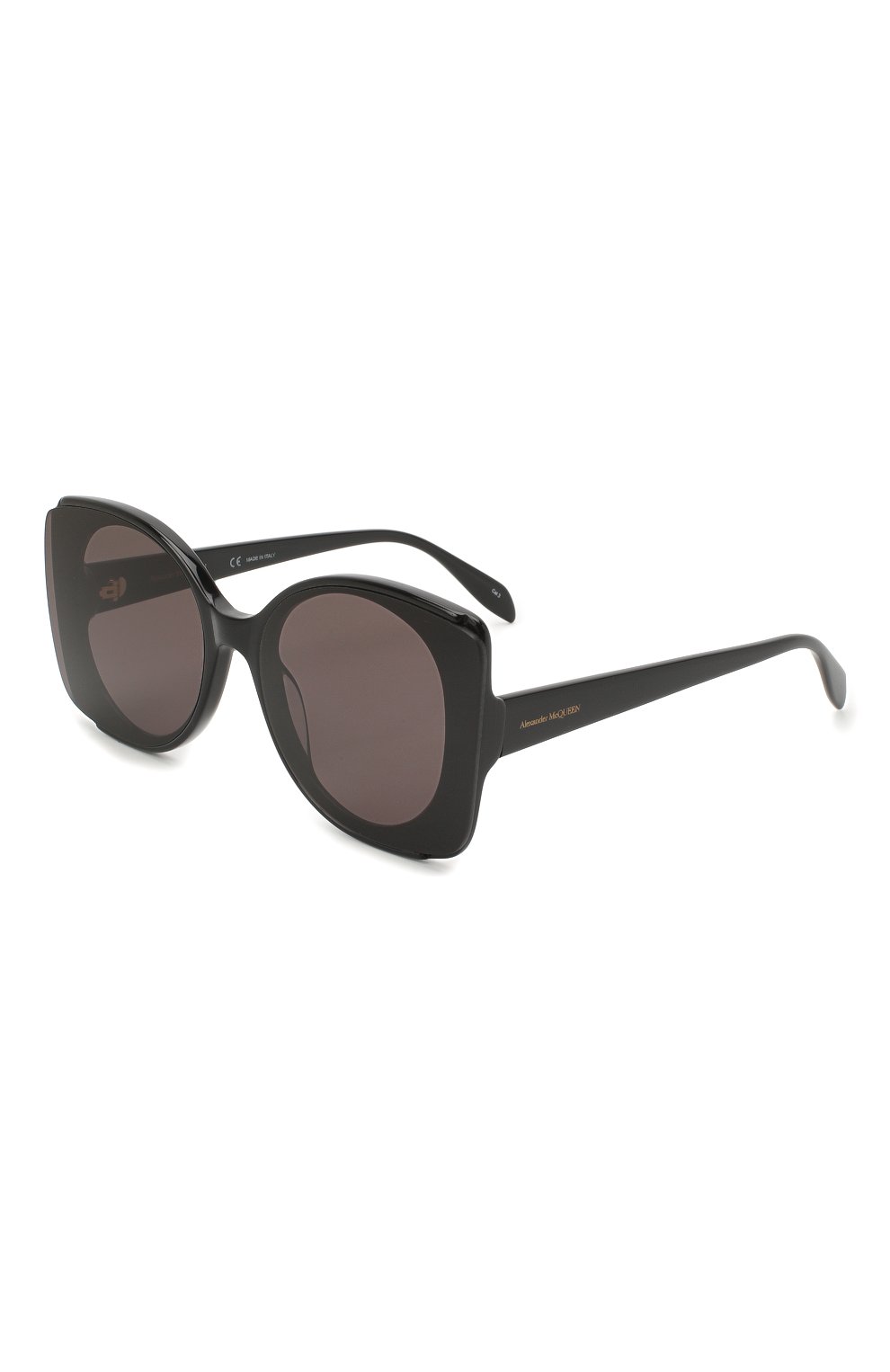 Женские солнцезащитные очки ALEXANDER MCQUEEN черного цвета, арт. AM0250S 001 | Фото 1