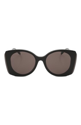 Женские солнцезащитные очки ALEXANDER MCQUEEN черного цвета по цене 25400 руб., арт. AM0250S 001 | Фото 3 Женские солнцезащитные очки ALEXANDER MCQUEEN черного цвета, арт. AM0250S 001 | Фото 3