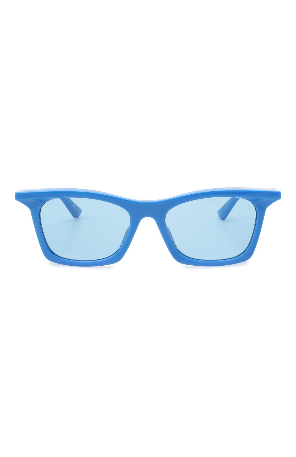 Женские солнцезащитные очки BALENCIAGA синего цвета, арт. BB0099S 004 | Фото 4 (Тип очков: С/з; Оптика Гендер: оптика-унисекс; Очки форма: Прямоугольные)