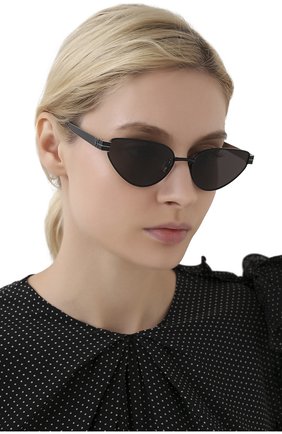 Женские солнцезащитные очки SAINT LAURENT черного цвета по цене 36000 руб., арт. SL M51 001 | Фото 2 Женские солнцезащитные очки SAINT LAURENT черного цвета, арт. SL M51 001 | Фото 2