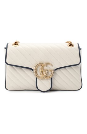 Женская сумка gg marmont medium GUCCI белого цвета по цене 185000 руб., арт. 443496/00LFX | Фото 1 Женская сумка gg marmont medium GUCCI белого цвета, арт. 443496/00LFX | Фото 1