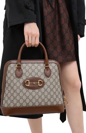 Женская сумка 1955 horsebit GUCCI коричневого цвета по цене 192900 руб., арт. 620850/92TCG | Фото 2 Женская сумка 1955 horsebit GUCCI коричневого цвета, арт. 620850/92TCG | Фото 2