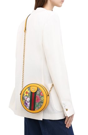 Женская сумка ophidia GUCCI желтого цвета по цене 106000 руб., арт. 550618/92YAC | Фото 2 Женская сумка ophidia GUCCI желтого цвета, арт. 550618/92YAC | Фото 2