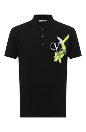 Мужское хлопковое поло VALENTINO черного цвета по цене 47150 руб., арт. UV3MH01M6JK | Фото 1 Мужское хлопковое поло VALENTINO черного цвета, арт. UV3MH01M6JK | Фото 1