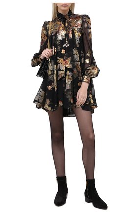 Женские замшевые ботинки roxie BALMAIN черного цвета по цене 59950 руб., арт. UN1C519/LCRY | Фото 2 Женские замшевые ботинки roxie BALMAIN черного цвета, арт. UN1C519/LCRY | Фото 2
