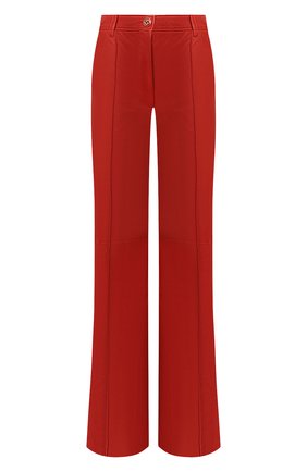 Женские кожаные брюки GUCCI красного цвета по цене 223000 руб., арт. 629532/XN336 | Фото 1 Женские кожаные брюки GUCCI красного цвета, арт. 629532/XN336 | Фото 1