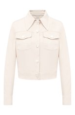 Женская джинсовая куртка GUCCI белого цвета, арт. 625043/XDA9V | Фото 1 (Кросс-КТ: Куртка, Деним; Рукава: Длинные; Региональные ограничения белый список (Axapta Mercury): RU; Материал внешний: Хлопок, Деним; Длина (верхняя одежда): Короткие)
