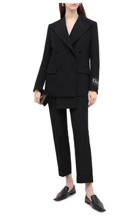 Женский жакет из хлопка и вискозы GUCCI черного цвета по цене 206000 руб., арт. 619268/ZADUU | Фото 2 Женский жакет из хлопка и вискозы GUCCI черного цвета, арт. 619268/ZADUU | Фото 2
