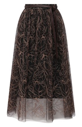 Женская юбка BRUNELLO CUCINELLI коричневого цвета по цене 212500 руб., арт. MB011G3006 | Фото 1 Женская юбка BRUNELLO CUCINELLI коричневого цвета, арт. MB011G3006 | Фото 1