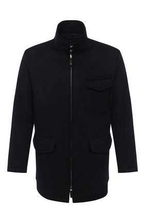 Мужская кашемировая куртка GIORGIO ARMANI темно-синего цвета по цене 346000 руб., арт. 0WG0C04B/T00J0 | Фото 1 Мужская кашемировая куртка GIORGIO ARMANI темно-синего цвета, арт. 0WG0C04B/T00J0 | Фото 1