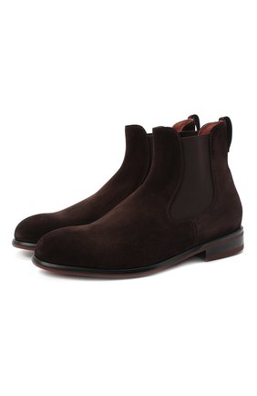 Мужские замшевые челси LORO PIANA темно-коричневого цвета по цене 106000 руб., арт. FAL3393 | Фото 1 Мужские замшевые челси LORO PIANA темно-коричневого цвета, арт. FAL3393 | Фото 1