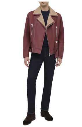 Мужские замшевые челси LORO PIANA темно-коричневого цвета по цене 106000 руб., арт. FAL3393 | Фото 2 Мужские замшевые челси LORO PIANA темно-коричневого цвета, арт. FAL3393 | Фото 2