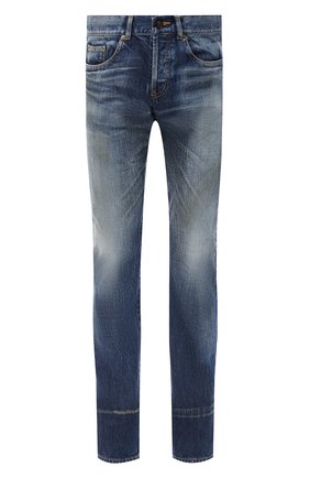 Мужские джинсы SAINT LAURENT синего цвета по цене 62450 руб., арт. 597052/Y945Q | Фото 1 Мужские джинсы SAINT LAURENT синего цвета, арт. 597052/Y945Q | Фото 1 (Материал внешний: Хлопок; Длина (брюки, джинсы): Стандартные; Силуэт М (брюки): Прямые; Стили: Кэжуэл)
