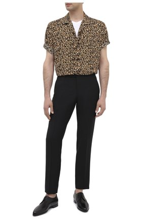 Мужская рубашка из вискозы SAINT LAURENT коричневого цвета по цене 62550 руб., арт. 531956/Y2B13 | Фото 2 Мужская рубашка из вискозы SAINT LAURENT коричневого цвета, арт. 531956/Y2B13 | Фото 2