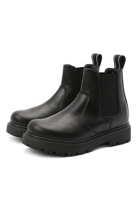 Детские кожаные челси DSQUARED2 черного цвета по цене 18200 руб., арт. 65182/RUNNER/18-27 | Фото 1 Детские кожаные челси DSQUARED2 черного цвета, арт. 65182/RUNNER/18-27 | Фото 1