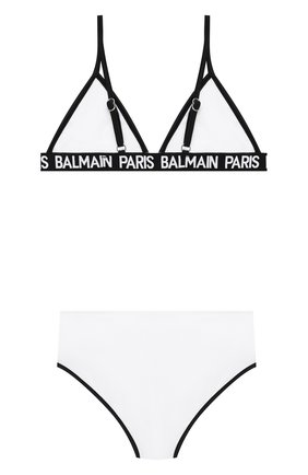 Детского раздельный купальник BALMAIN белого цвета по цене 14050 руб., арт. 6N0129/NX360/12-16 | Фото 2 Детского раздельный купальник BALMAIN белого цвета, арт. 6N0129/NX360/12-16 | Фото 2