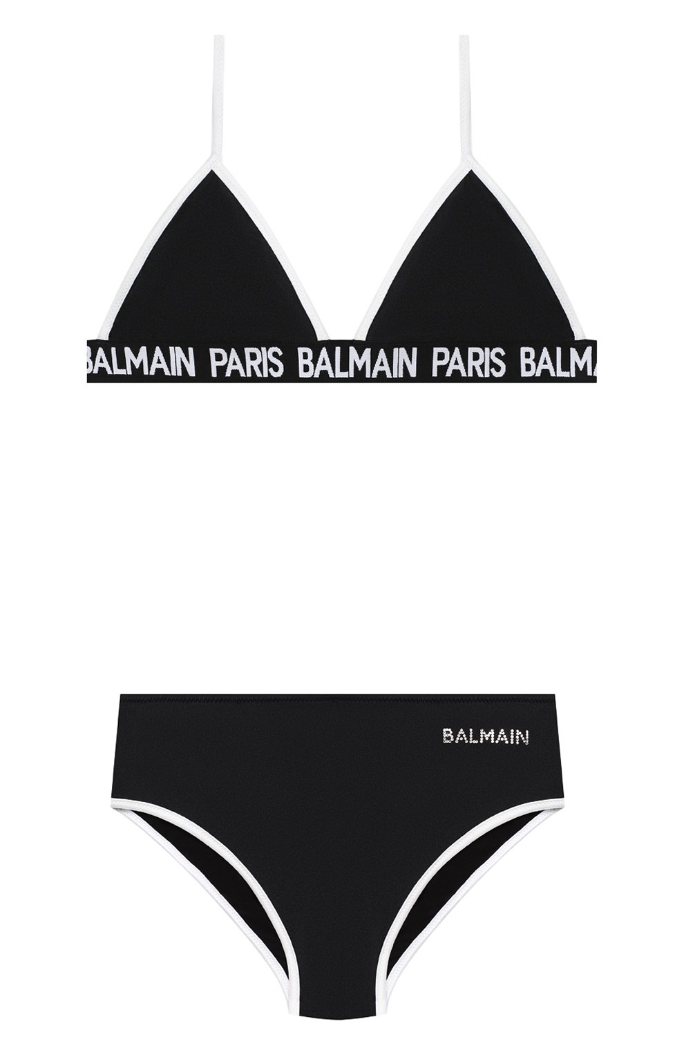 Детского раздельный купальник BALMAIN черного цвета, арт. 6N0129/NX360/12-16 | Фото 1