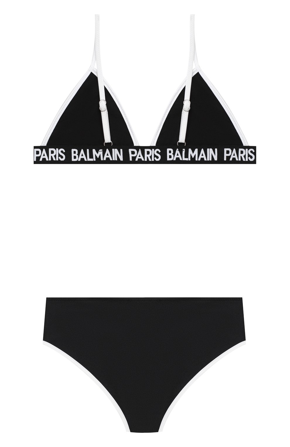 Детского раздельный купальник BALMAIN черного цвета по цене 15450 руб., арт. 6N0129/NX360/12-16 | Фото 2 Детского раздельный купальник BALMAIN черного цвета, арт. 6N0129/NX360/12-16 | Фото 2