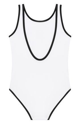 Детского слитный купальник BALMAIN белого цвета по цене 10800 руб., арт. 6N0139/NX360/4-10 | Фото 2 Детского слитный купальник BALMAIN белого цвета, арт. 6N0139/NX360/4-10 | Фото 2