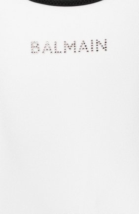 Детского слитный купальник BALMAIN белого цвета по цене 11900 руб., арт. 6N0139/NX360/4-10 | Фото 3 Детского слитный купальник BALMAIN белого цвета, арт. 6N0139/NX360/4-10 | Фото 3