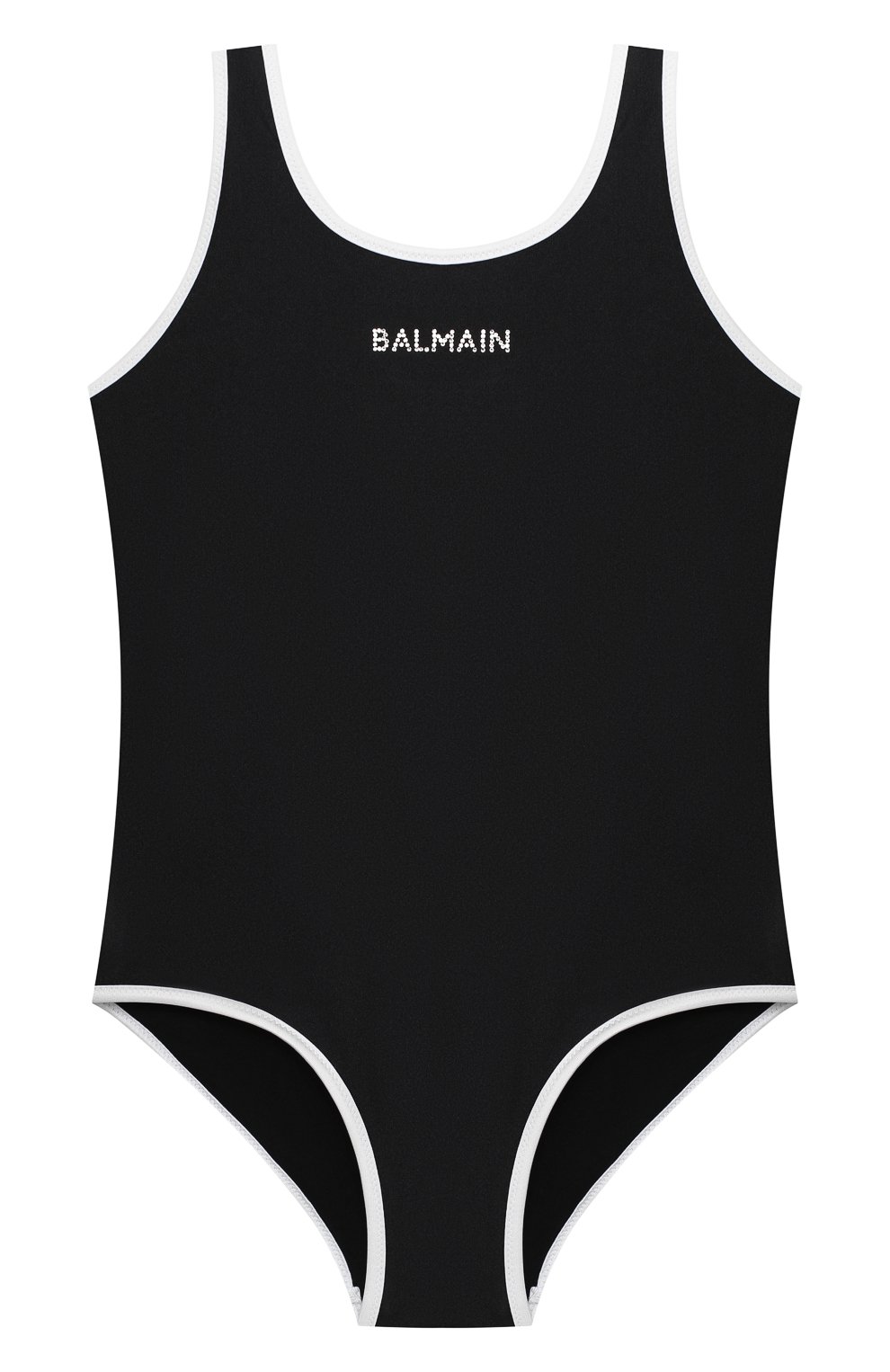 Детского слитный купальник BALMAIN черного цвета, арт. 6N0139/NX360/12-16 | Фото 1