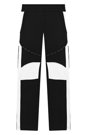 Детские хлопковые брюки BALMAIN черно-белого цвета по цене 18050 руб., арт. 6N6597/NX320/4-10 | Фото 1 Детские хлопковые брюки BALMAIN черно-белого цвета, арт. 6N6597/NX320/4-10 | Фото 1