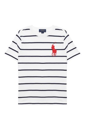 Детская хлопковая футболка POLO RALPH LAUREN разноцветного цвета по цене 3185 руб., арт. 322786411 | Фото 1 Детская хлопковая футболка POLO RALPH LAUREN разноцветного цвета, арт. 322786411 | Фото 1