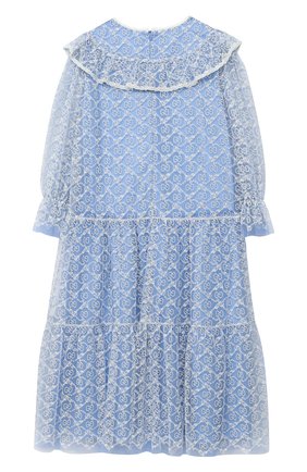 Детское платье GUCCI голубого цвета по цене 97700 руб., арт. 629148/ZAE02 | Фото 2 Детское платье GUCCI голубого цвета, арт. 629148/ZAE02 | Фото 2 (Рукава: Длинные; Материал внешний: Синтетический материал; Материал подклада: Хлопок; Случай: Вечерний; Девочки Кросс-КТ: Платье-одежда; Ростовка одежда: 10 - 11 лет | 140 - 146см, 13 - 15 лет | 158 см, 4 года | 104 см, 5 лет | 110 см, 6 лет | 116 см, 8 лет | 128 см)