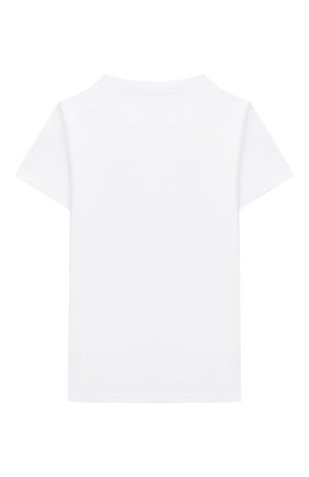 Детская хлопковая футболка BALMAIN белого цвета по цене 10700 руб., арт. 6N8561/NX290/12-16 | Фото 2 Детская хлопковая футболка BALMAIN белого цвета, арт. 6N8561/NX290/12-16 | Фото 2